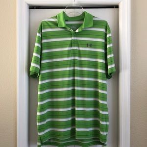 Underarmour Polo - XL Green/White